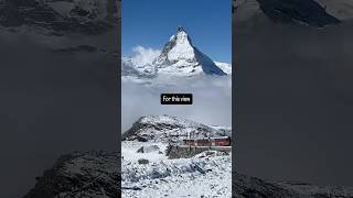 The most beautiful country I’ve ever been to ￼#travel #traveleurope #switzerland #matterhorn