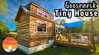 Gorgeous Gooseneck Tiny Home w/ Standing Loft + Design Hacks & Tips!