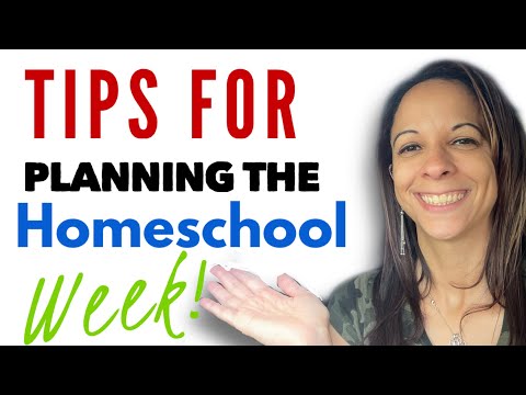 How to plan your homeschool week || Tips for a smooth homeschool week