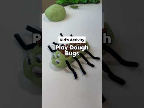 How To Make Homemade Play Dough For Bug Making Activity 🐛 60 Days of Summer - Day 51 #shorts #play