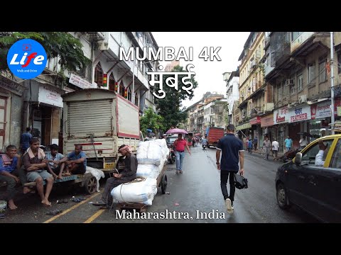 Life in Mumbai - Rainy Day - India's Most Populous Metropolis 🇮🇳 4K HDR INDIA