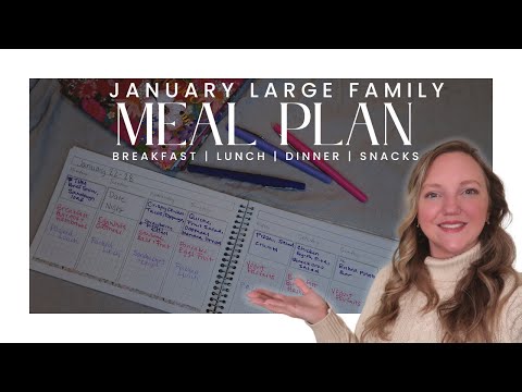 FULL JANUARY MEAL PLAN WITH ME || BREAKFAST, LUNCH, DINNER, AND SNACKS