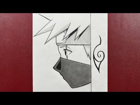 Easy anime drawing | How to draw Kakashi hatake easy step-by-step