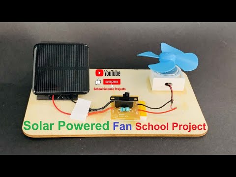 Solar Powered Fan School Project 👍  | School Science Project |