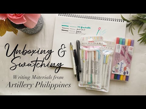 Unboxing And Swatching Writing Materials From Artillery Philippines