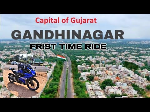 finally Gandhinagar Gujarat frist ride R1 pe karli aaj maja aa gaya socha nahi tha aaj ride karunga