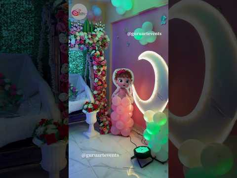 Babyshower house 🏠 decoration with zula flowers decoration| #guruartevents