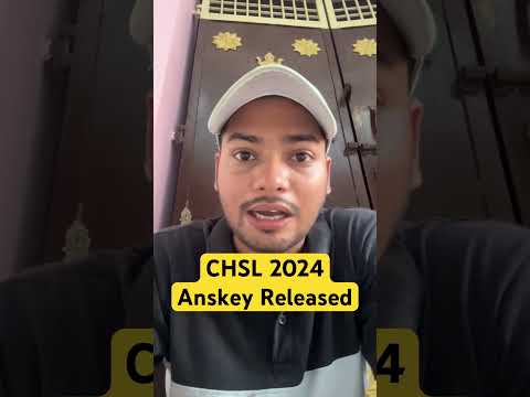 Ssc Chsl 2024 Anskey Released #ssc #sscchsl #sscchsl2024