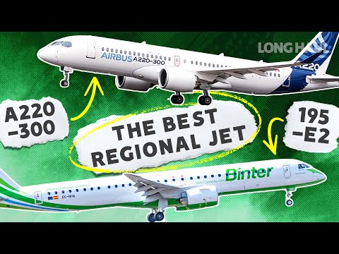 Small Jet Showdown: Airbus A220-300 Vs The Embraer 195-E2