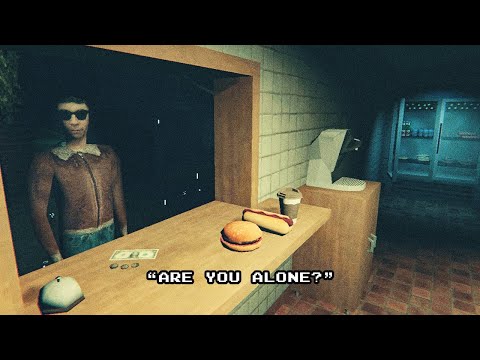 A horror game where you work the night shift serving burgers..