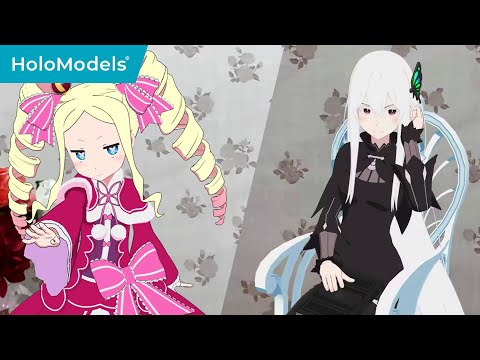 【Digital Figure】New line up of Re:Zero digital figures: Beatrice & Echidna｜HoloModels®︎ official PV