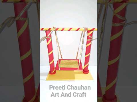 Janmashtami Jhula Making At Home | Easy Krishna Jhula Making Idea | Janmashtami Decoration #shorts