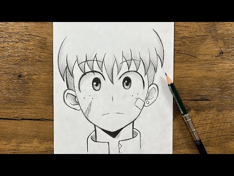 How to draw original character for beginners | How to draw anime boy step-by-step