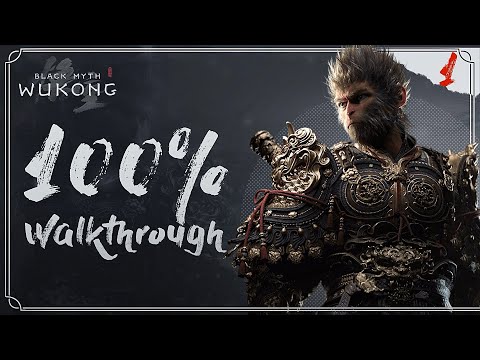 Black Myth Wukong 100% Walkthrough 🐵💯 (All Items & Secret Ending and Platinum Trophy) Part 1/3