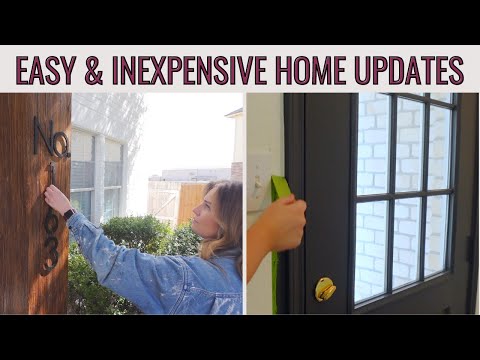 EASY & INEXPENSIVE HOME UPDATES THAT YOU CAN DO YOURSELF | Simple Ways to Modernize Your Dated House