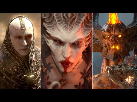 Diablo 4 - All Boss Fights & True Ending (Mephisto DLC Teaser)