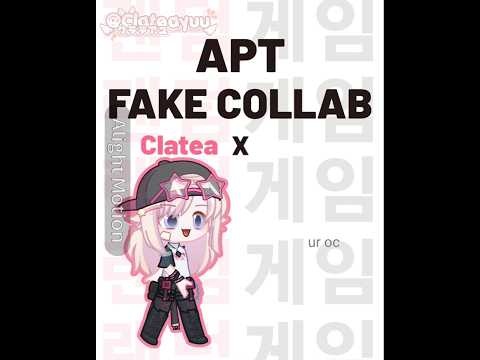 Open Fake collab‼️ APT by Rose & Bruno Mars. #clateaAPTfc #fakecollab #gacha #tweening #shorts