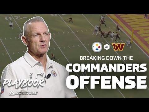 Breaking down the Commanders offense 🎞️ | Playbook with Merril Hoge | Pittsburgh Steelers