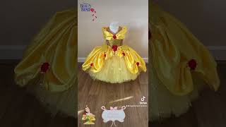 🌹Baby Princess Belle Beauty And The Beast Inspired Tutu Dress First Birthday Outfit 🌹