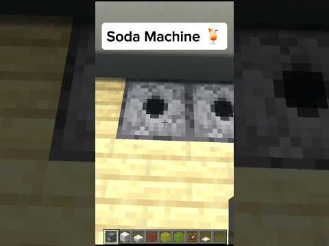 Soda Machine in Minecraft. #shorts #minecraft #youtubeshorts