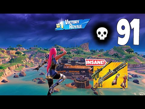 91 Elimination Solo Vs Squads "Zero Build" Gameplay Wins (Fortnite chapter 5)