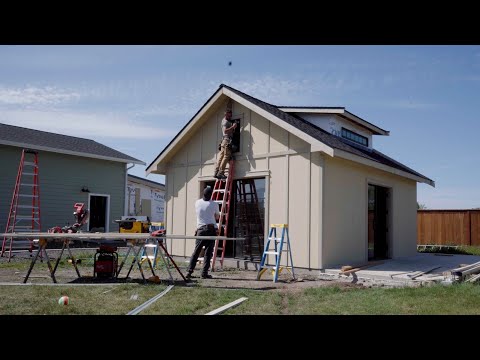 DIY Board & Batten on Exterior of Build