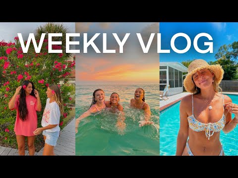 weekly vlog: sunset swims & hosting friends