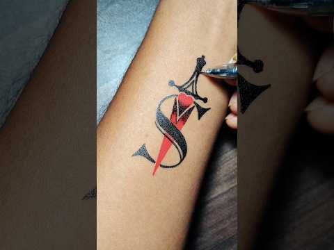 love 😘 & War 🗡️ with "S" Happy friendship day....#tattoo #tattoodesigns #asmr #shorts #status #rrels