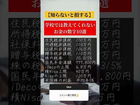 お金の数字10選