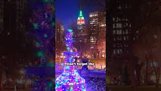 🌃 NYC Holiday Lights: Sparkle Through the City's Festive Tour ✨ #NYCWinterGlow #ytshorts