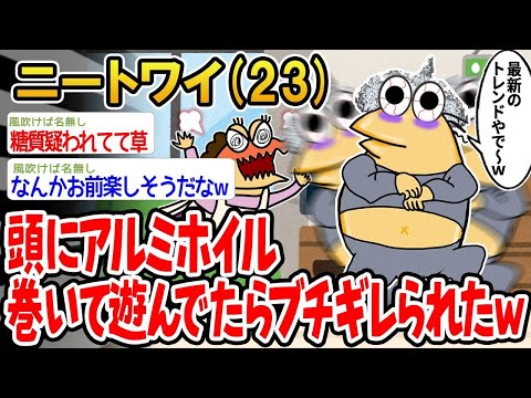 【2ch面白いスレ】「アルミホイル巻いてたら、思いっきり怒られたんやけどww」【ゆっくり解説】【バカ】【悲報】