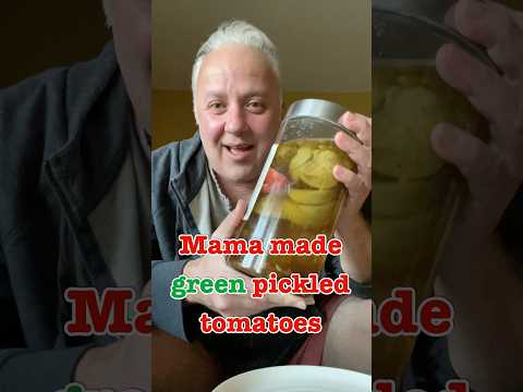 Mama Made Pickled Green Tomatoes #crazyrussiandad #pickles #russian #russianfood #mamamade