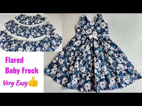 Layer Baby Frock cutting and stitching | Baby Frock cutting and stitching