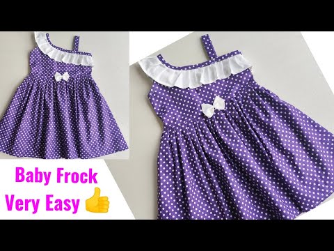 Very Easy Baby frock cutting and stitching | Designer Baby Frock cutting and stitching