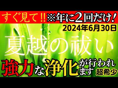 【※絶対逃すな日本人】祓いの本職が執り行う超希少で重要な"浄化"のチャンスは2024年6月30日「夏越の祓」！年に２回しかない機会です。