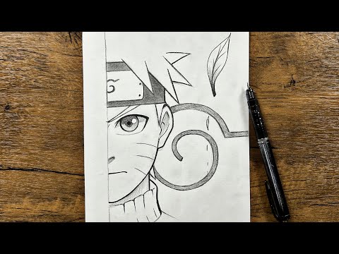 How to draw Naruto uzumaki [ Easy ] step-by-step