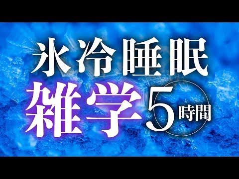 【睡眠導入】氷冷睡眠雑学5時間【合成音声】