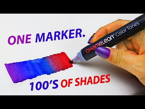 1 MARKER, 100'S OF COLORS: Testing Chameleon Markers