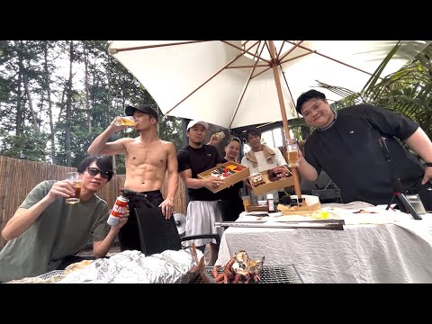 お疲れ様会でBBQしました