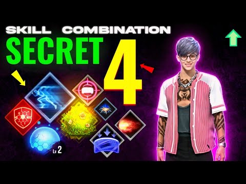 Top 4 Secret Best Character Combination 🤯 For Free Fire BR Ranked & CS Ranked - FF Best Combination