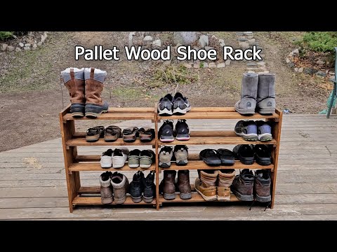 Pallet Wood - Shoe Rack - DIY!