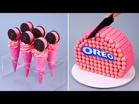 Awesome PINK OREO Chocolate Cake Decorating Recipes | So Yummy Cakes  Perfect Cake Tutorials