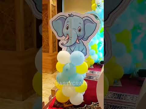 Baby Elephant Theme | Baby Boy Birthday Decoration