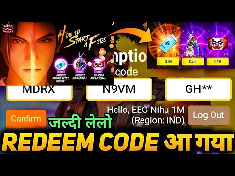 FREE FIRE REDEEM CODE TODAY | 24 APRIL REDEEM CODE FREE FIRE | FF REDEEM CODE TODAY 24 APRIL