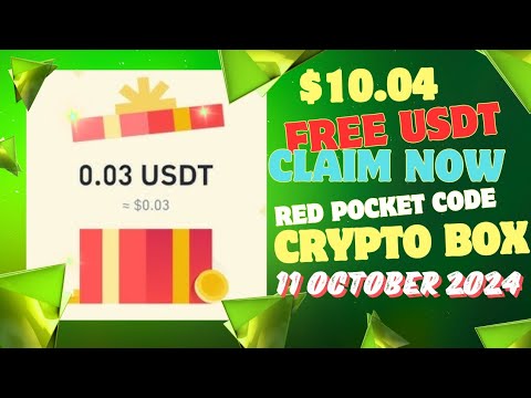 RED POCKET CODE IN BINANCE TODAY | CRYPTO CODE 11 OCTOBER 2024 | FREE USDT 2024 @BinanceYoutube