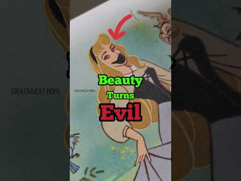 Sleeping Beauty's secret EXPOSED!🤫 #shorts #art #disney #creative