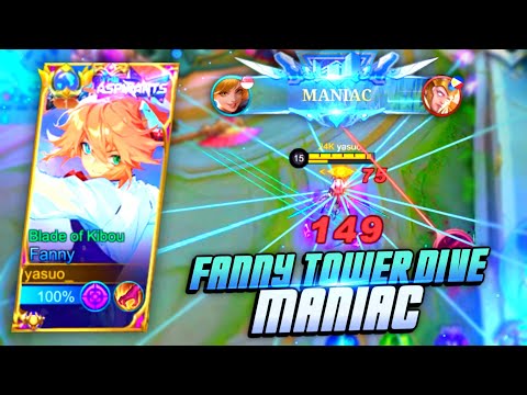 FANNY TOWER DIVE MANIAC | SOLO RANK GAMEPLAY | MLBB