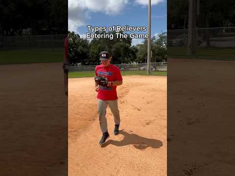 Types of Relievers Entering The Game 🤣 #baseball #mlb #pitcher #sports