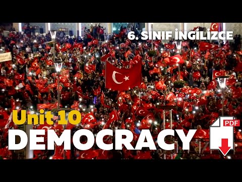 6. Sınıf İngilizce 10. Ünite Democracy | Kelimeleri, Quiz ve Alıştırma