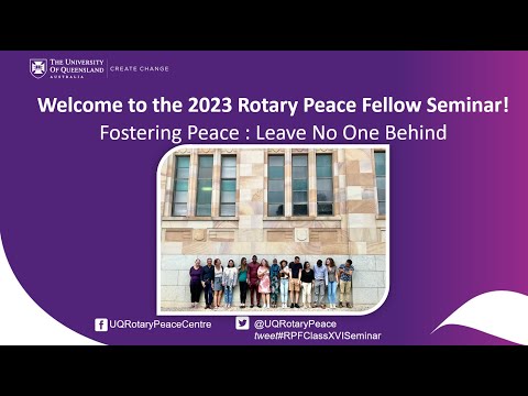 Rotary Peace Seminar 2023 Recording